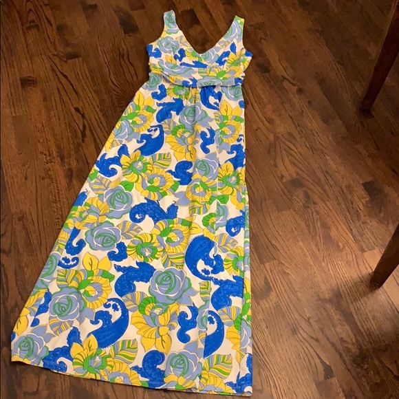 Jude Connally Dresses & Skirts - Jude Connally maxi dress White blue yellow S